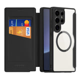 For-Samsung-Galaxy-S25-Ultra-5G-DUX-DUCIS-Skin-X-Pro-Series-Magsafe-PC-+-TPU-Phone-Leather-Case(Black)