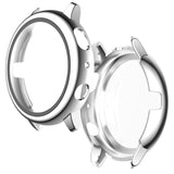 For-Samsung-Galaxy-Watch-Active-2-40mm-Electroplate-PC-Protective-Case-with-Tempered-Glass-Film(Silver)