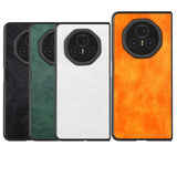 For-Honor-Magic-V3-Dual-Color-Lichi-Texture-PU-Phone-Case(Black)