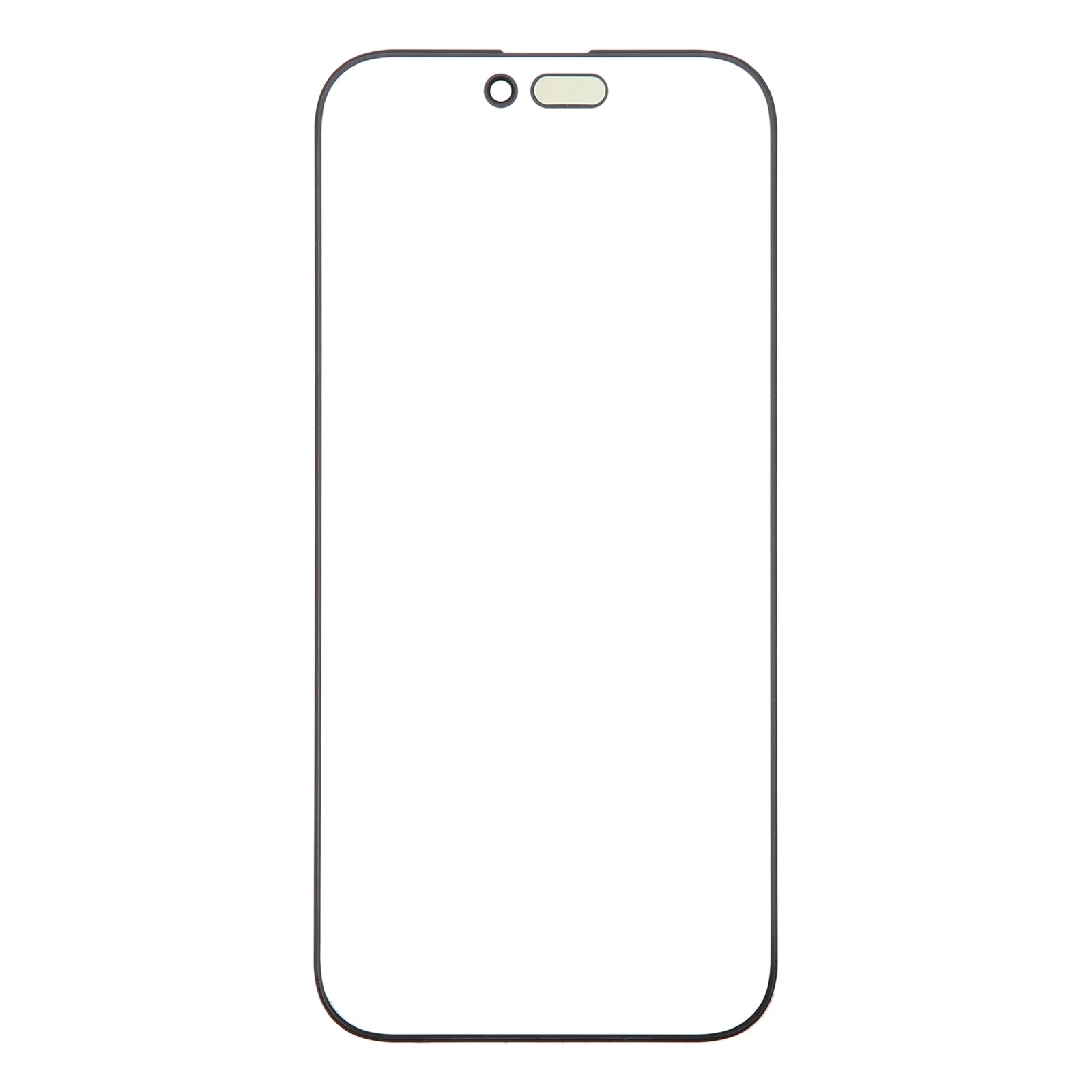 For iPhone 16 Pro Max Front Screen Outer Glass Lens with OCA Optically Clear Adhesive