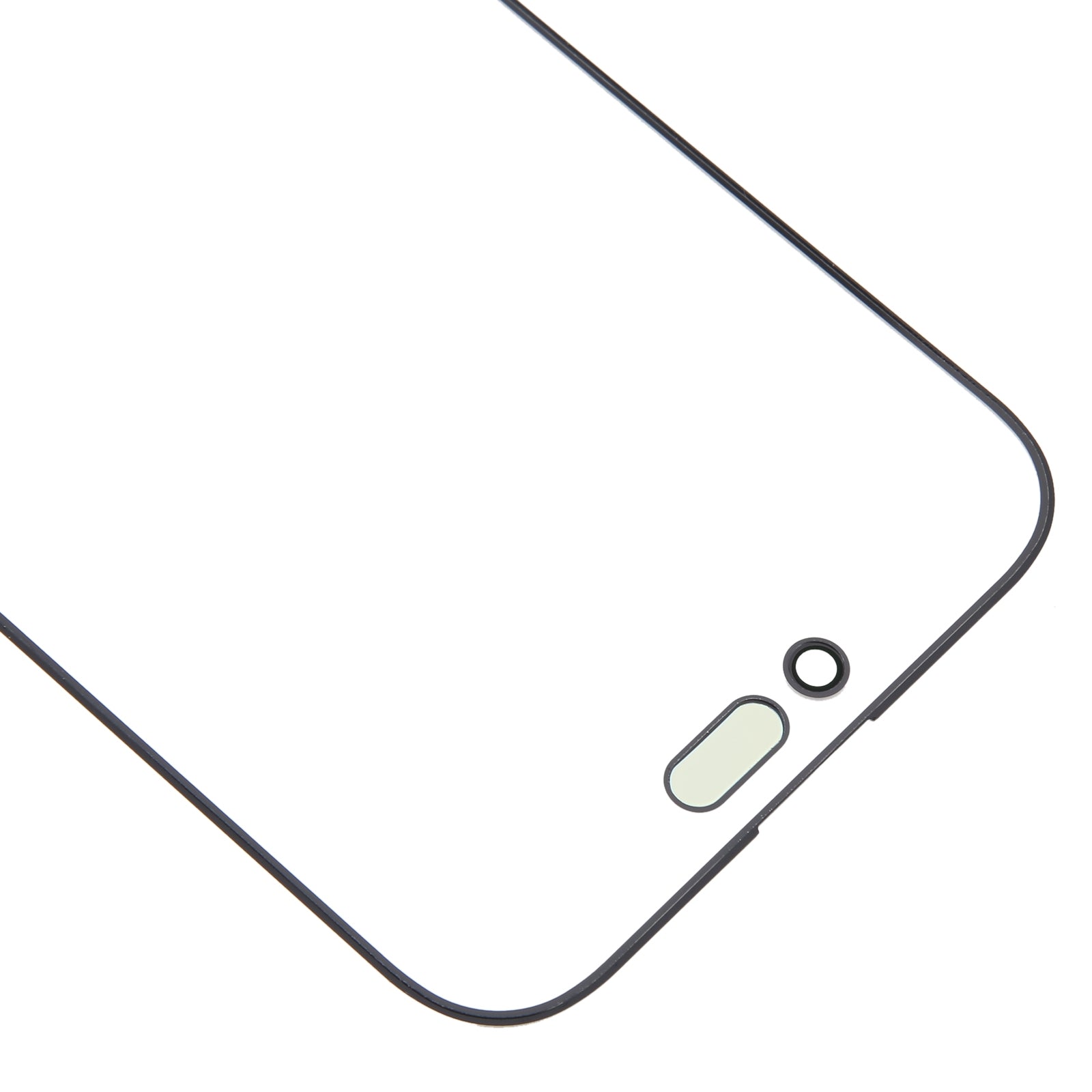 For iPhone 16 Pro Front Screen Outer Glass Lens with OCA Optically Clear Adhesive