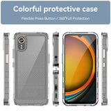 For-Samsung-Galaxy-XCover-7-Colorful-Series-Acrylic-Hybrid-TPU-Phone-Case(Transparent)