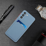 For-Samsung-Galaxy-S24-5G-/-S25-5G-Card-Slot-Design-Shockproof-TPU-Phone-Case(Grey)