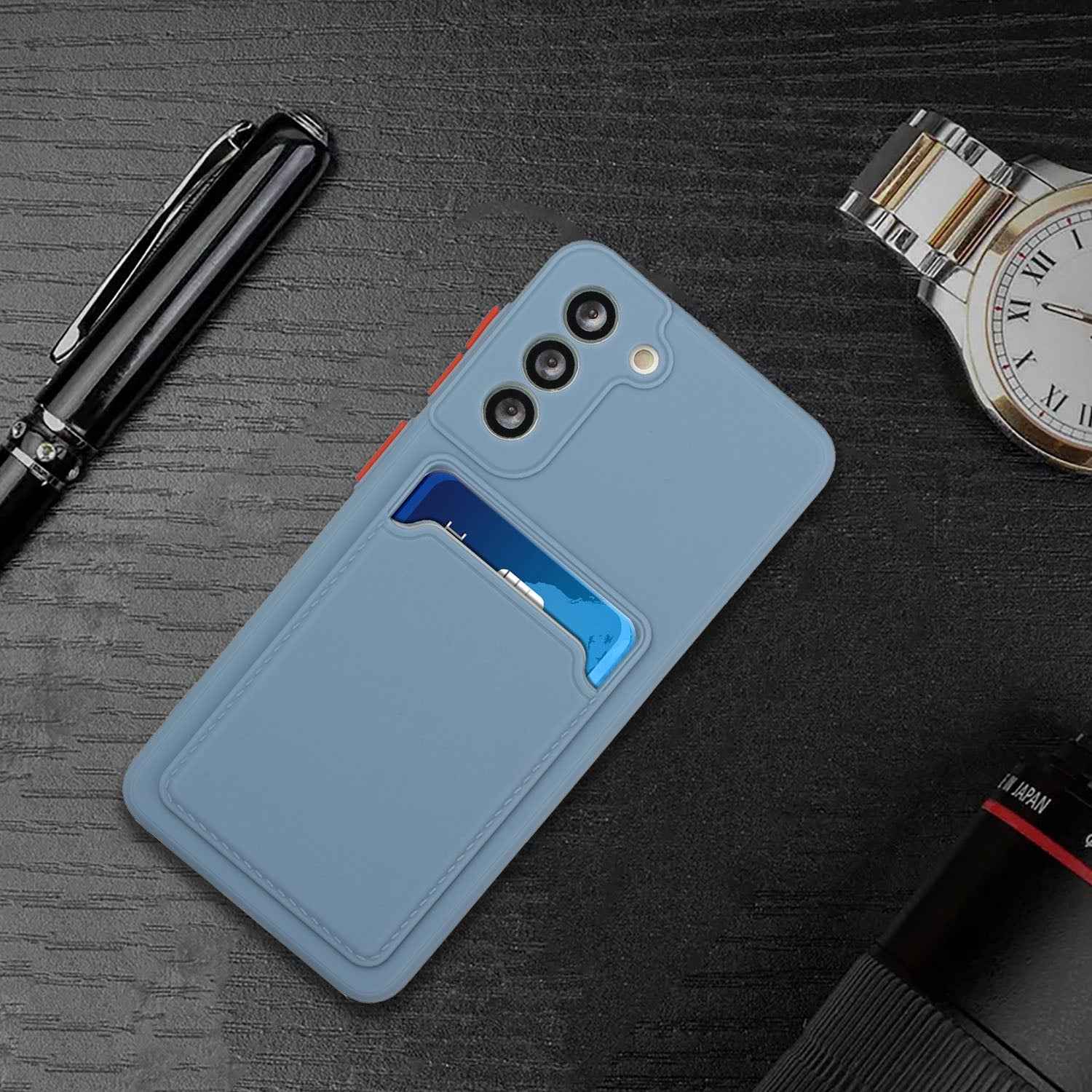 For-Samsung-Galaxy-S24-5G-/-S25-5G-Card-Slot-Design-Shockproof-TPU-Phone-Case(Grey)