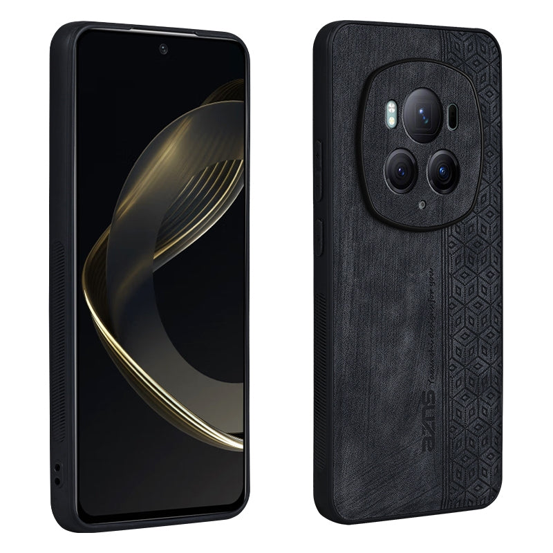 For-Honor-Magic6-Pro-AZNS-3D-Embossed-Skin-Feel-Phone-Case(Black)