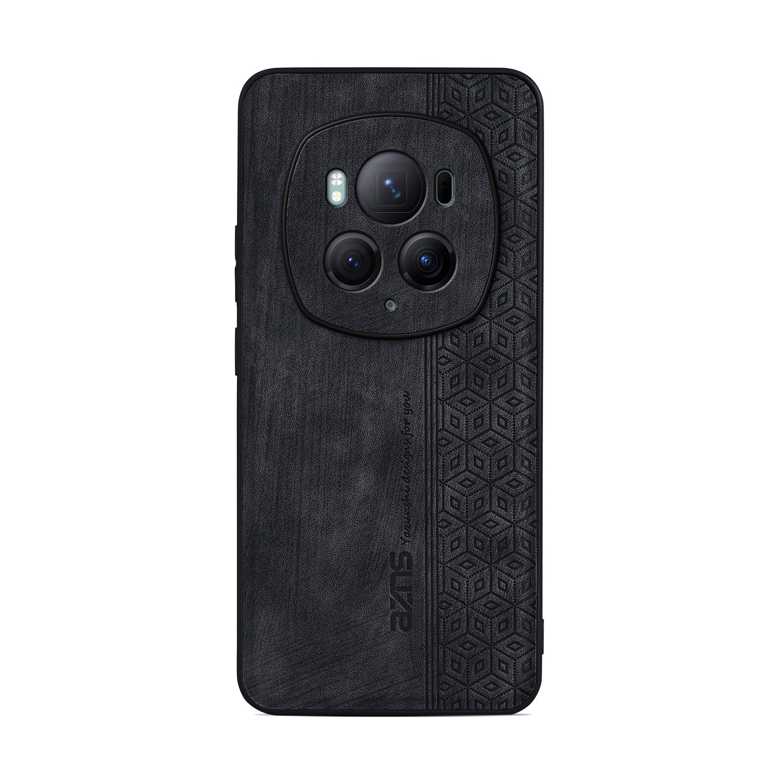 For-Honor-Magic6-Pro-AZNS-3D-Embossed-Skin-Feel-Phone-Case(Black)