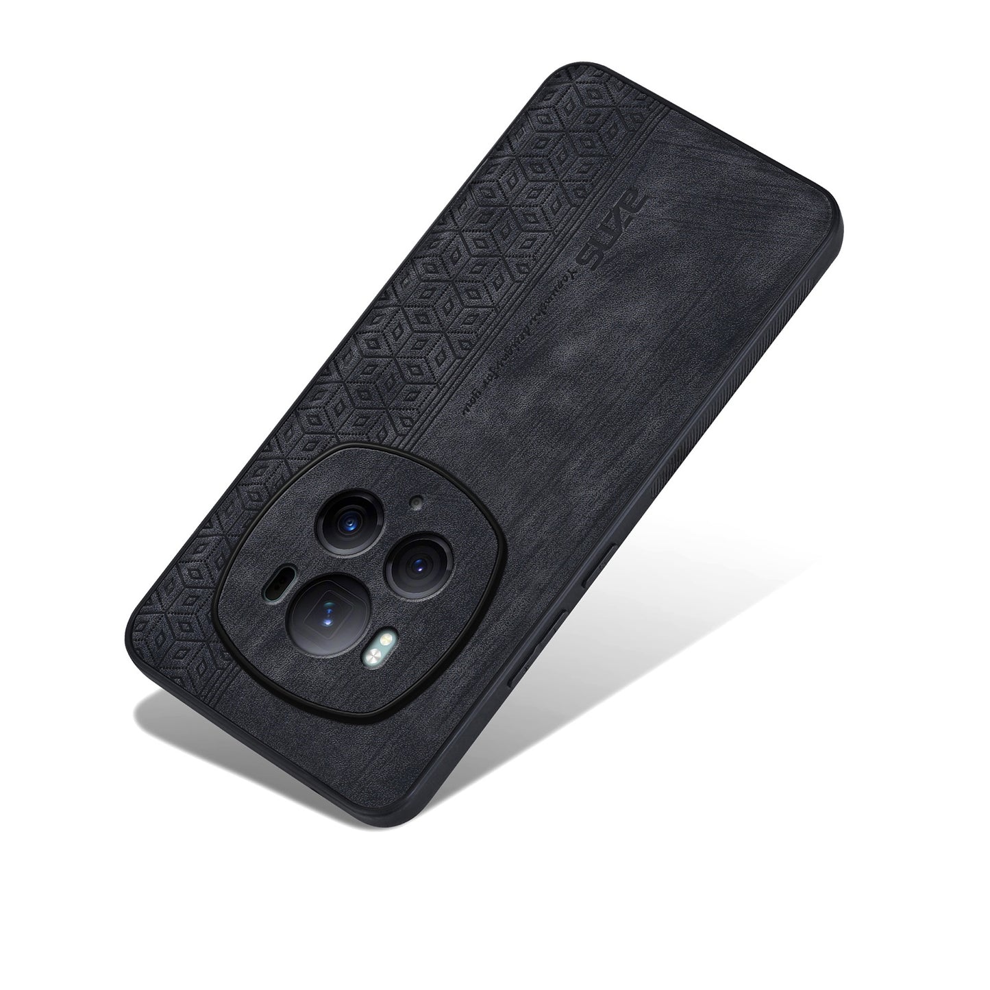For-Honor-Magic6-Pro-AZNS-3D-Embossed-Skin-Feel-Phone-Case(Black)