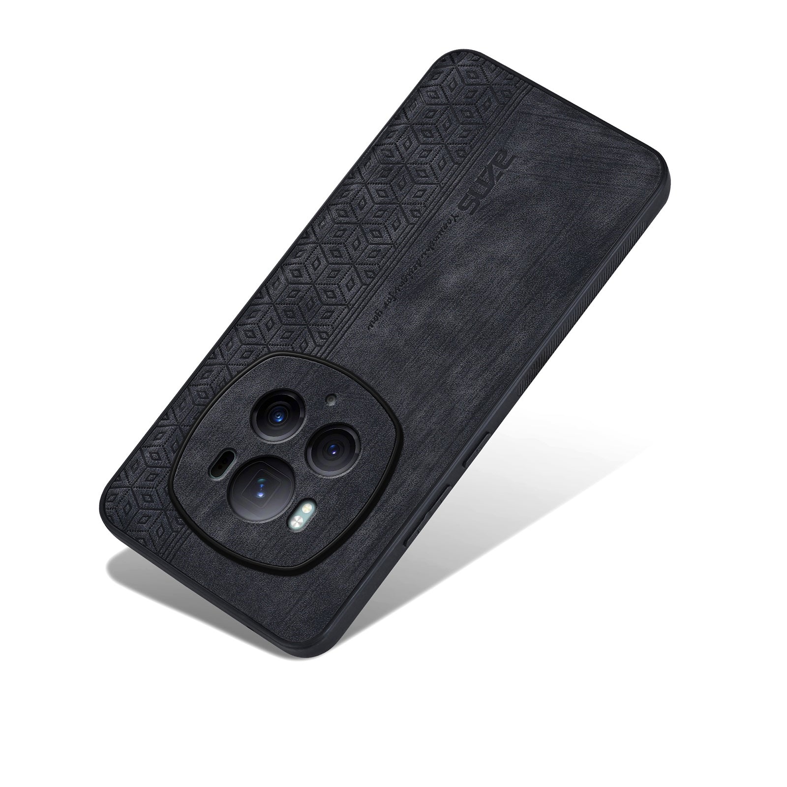 For-Honor-Magic6-Pro-AZNS-3D-Embossed-Skin-Feel-Phone-Case(Black)