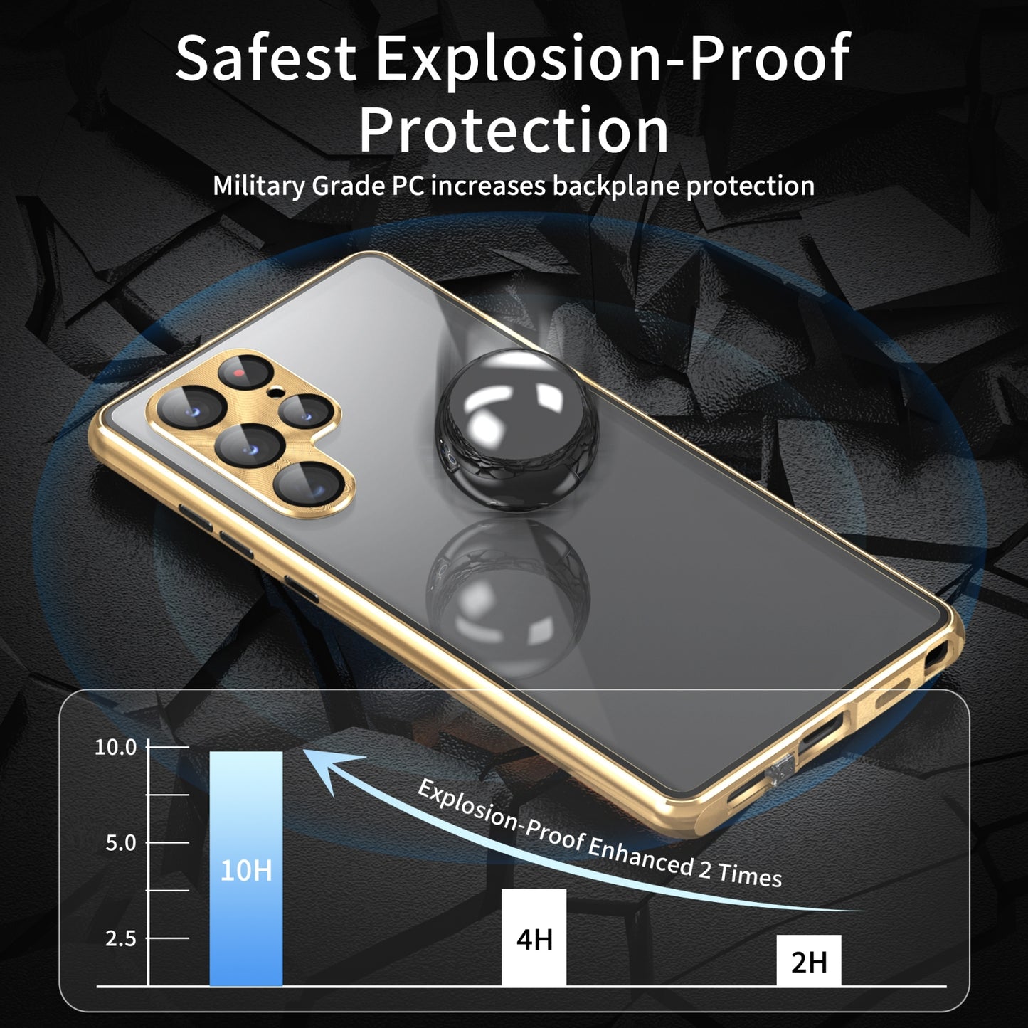 For-Samsung-Galaxy-S24-5G-Privacy-Full-Cover-Magnetic-Metal-Tempered-Glass-Phone-Case(Green)