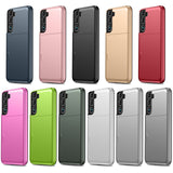 For-Samsung-Galaxy-S24+-5G-Shockproof-Armor-Phone-Case-with-Card-Slot(Blue)