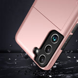 For-Samsung-Galaxy-S24+-5G-Shockproof-Armor-Phone-Case-with-Card-Slot(Blue)