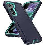 For-Samsung-Galaxy-S24-5G-/-S25-5G-Life-Waterproof-Rugged-Phone-Case(Dark-Blue-+-Light-Blue)