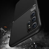 For-Samsung-Galaxy-S24-5G-Classic-Tilt-Strip-Grain-Magnetic-Shockproof-PC-+-TPU-Phone-Case(Black)