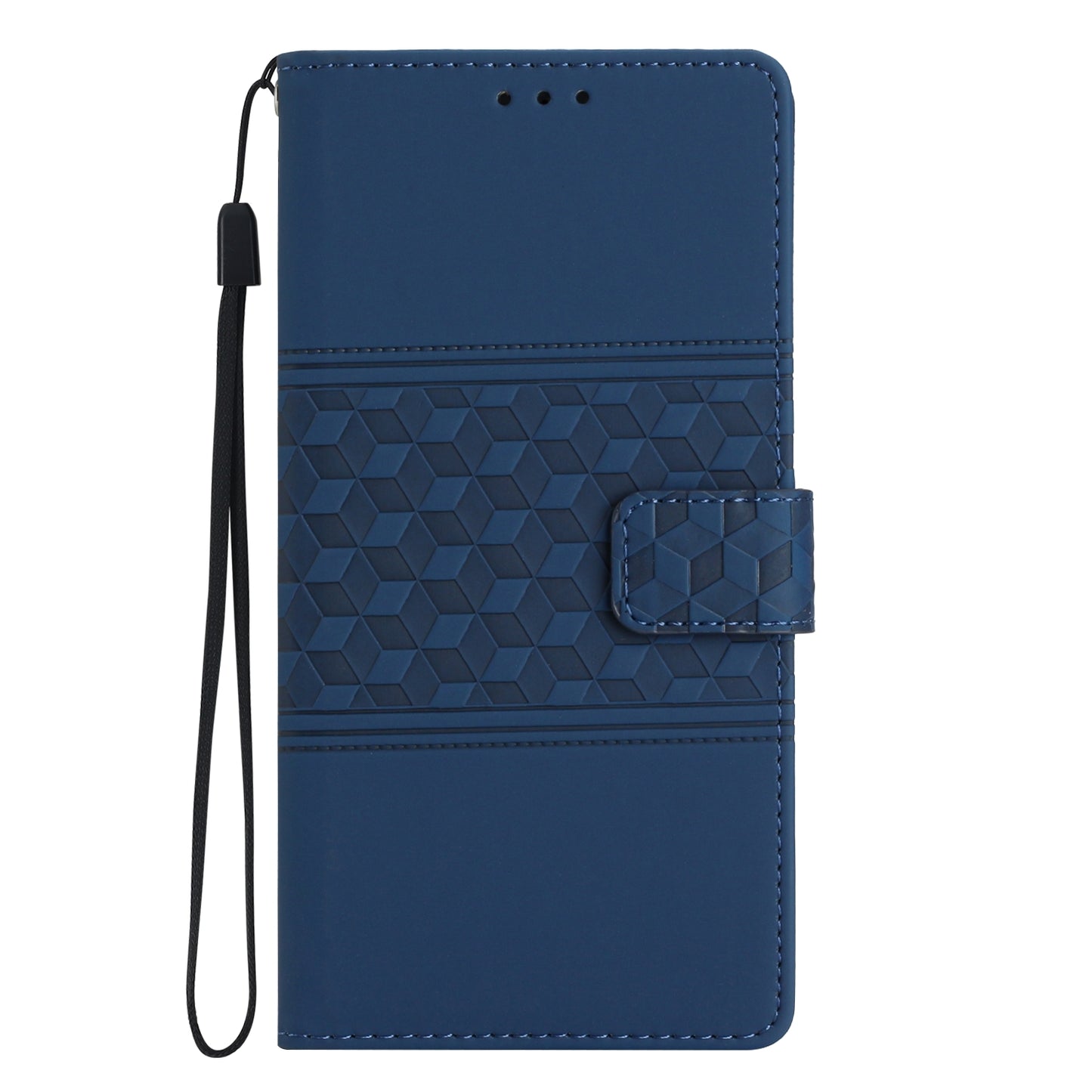 For-Honor-90-Lite-Diamond-Embossed-Skin-Feel-Leather-Phone-Case(Dark-Blue)
