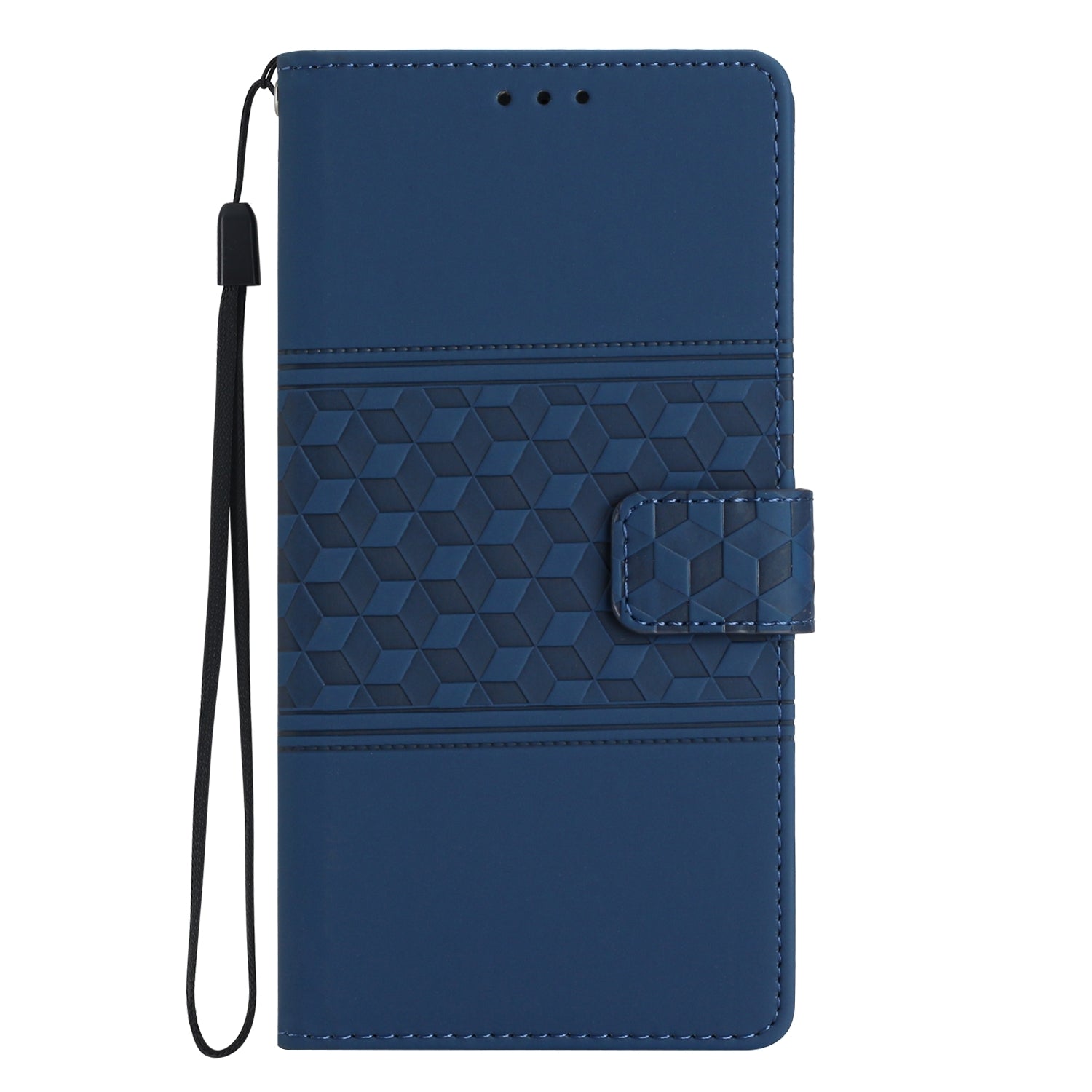 For-Honor-90-Lite-Diamond-Embossed-Skin-Feel-Leather-Phone-Case(Dark-Blue)