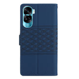 For-Honor-90-Lite-Diamond-Embossed-Skin-Feel-Leather-Phone-Case(Dark-Blue)