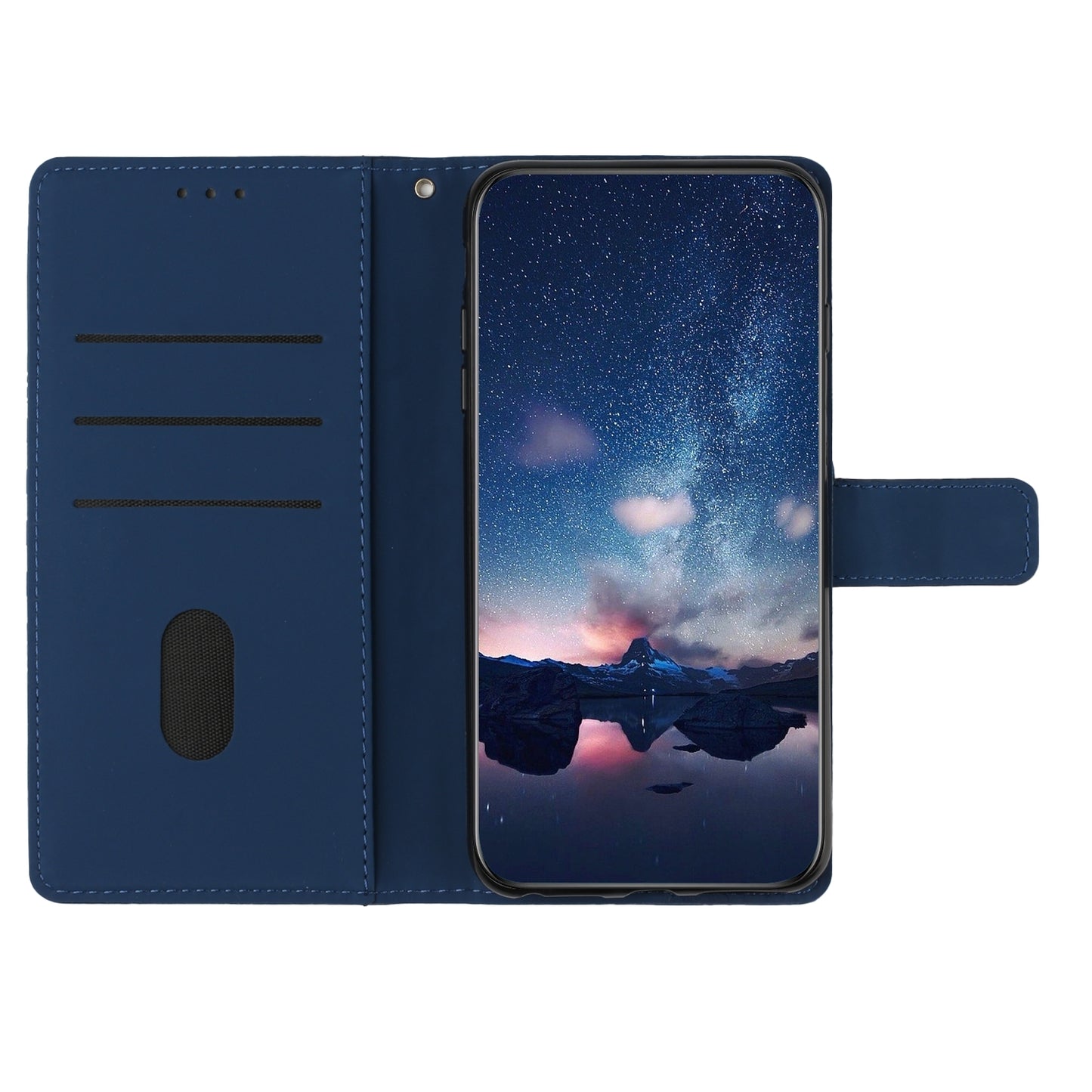 For-Honor-90-Lite-Diamond-Embossed-Skin-Feel-Leather-Phone-Case(Dark-Blue)