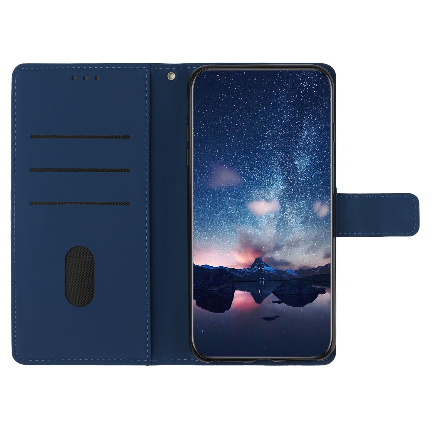 For-Honor-90-Lite-Diamond-Embossed-Skin-Feel-Leather-Phone-Case(Dark-Blue)