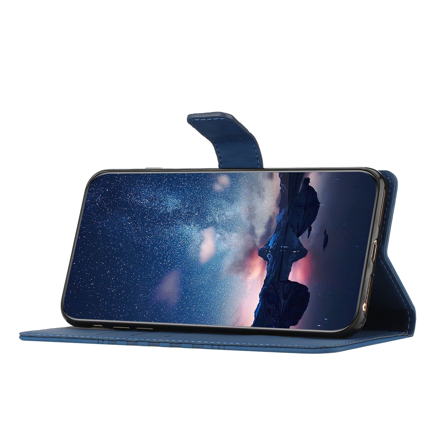 For-Honor-90-Lite-Diamond-Embossed-Skin-Feel-Leather-Phone-Case(Dark-Blue)
