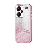 For-Xiaomi-Redmi-Note-13-Pro+-Gradient-Glitter-Powder-Electroplated-Phone-Case(Pink)