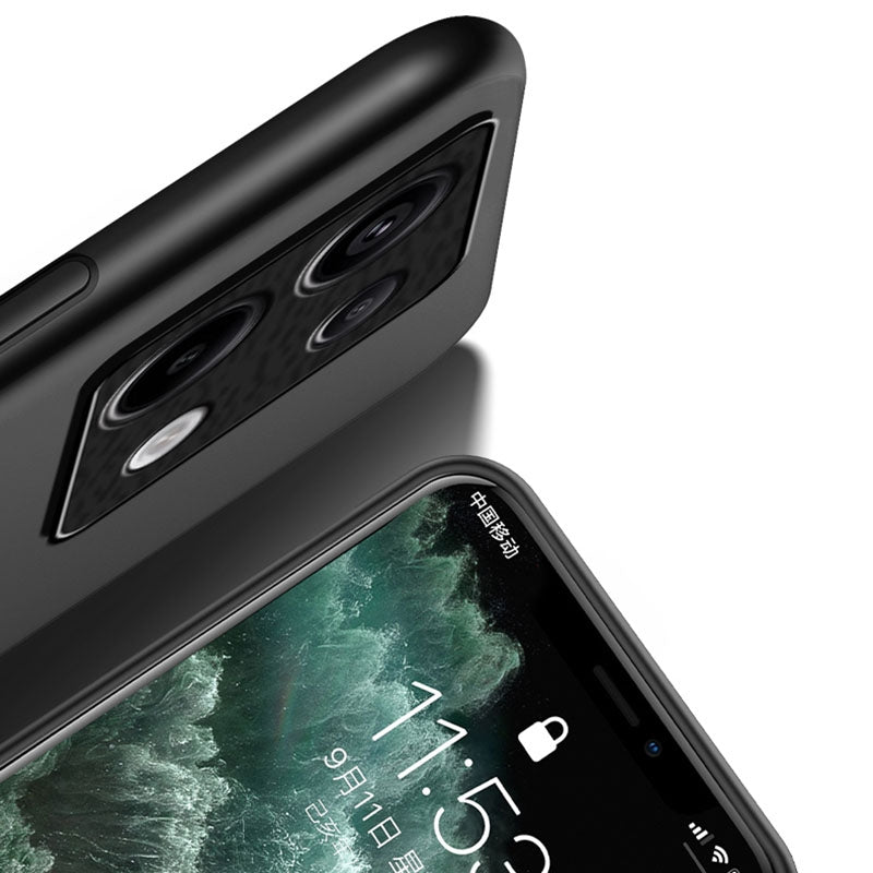 For-Xiaomi-Redmi-Note-13-Pro+-5G-Classic-Tilt-Strip-Grain-Magnetic-Shockproof-PC-+-TPU-Phone-Case(Black)