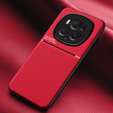 For-Honor-Magic6-Pro-Classic-Tilt-Strip-Grain-Magnetic-PC-Hybrid-TPU-Phone-Case(Red)
