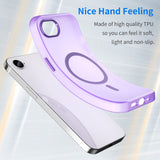 For-iPhone-17e-/-16e-MagSafe-Frosted-Translucent-TPU-+-PC-Full-Coverage-Phone-Case(Dark-Purple)