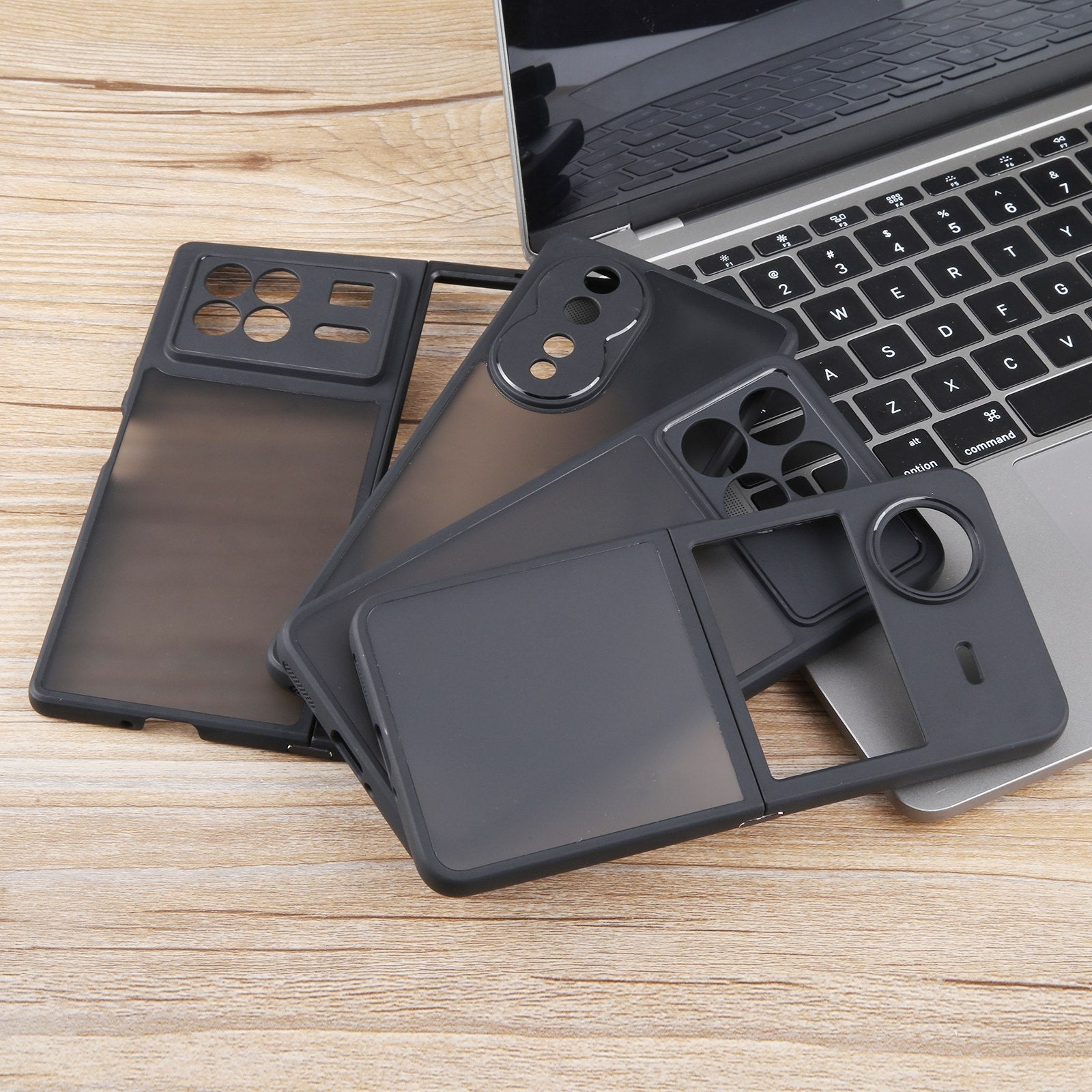 For-Honor-Magic-V2-Matte-Black-TPU-+-PC-Phone-Case