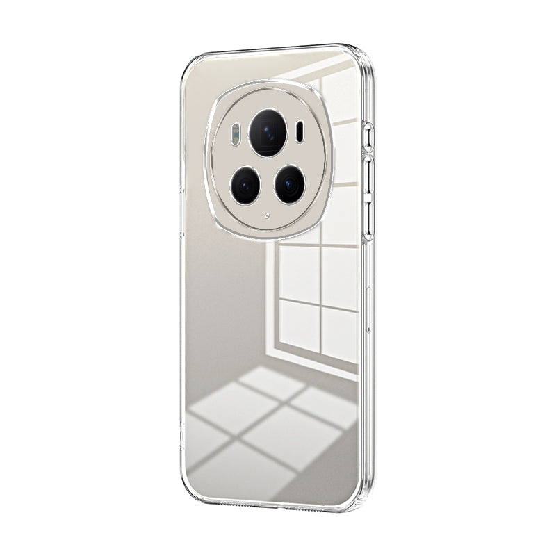For-Honor-Magic6-Pro-Transparent-Plating-Fine-Hole-Phone-Case(Transparent)