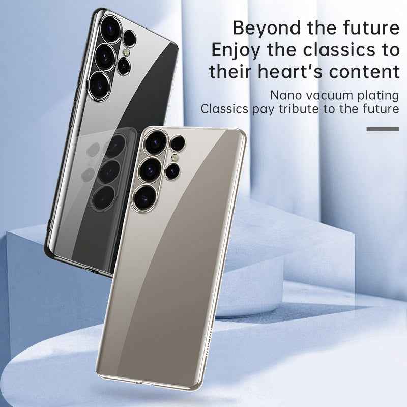 For-Samsung-Galaxy-S24-5G-SULADA-Electroplating-Frosted-TPU-Phone-Case(Grey)