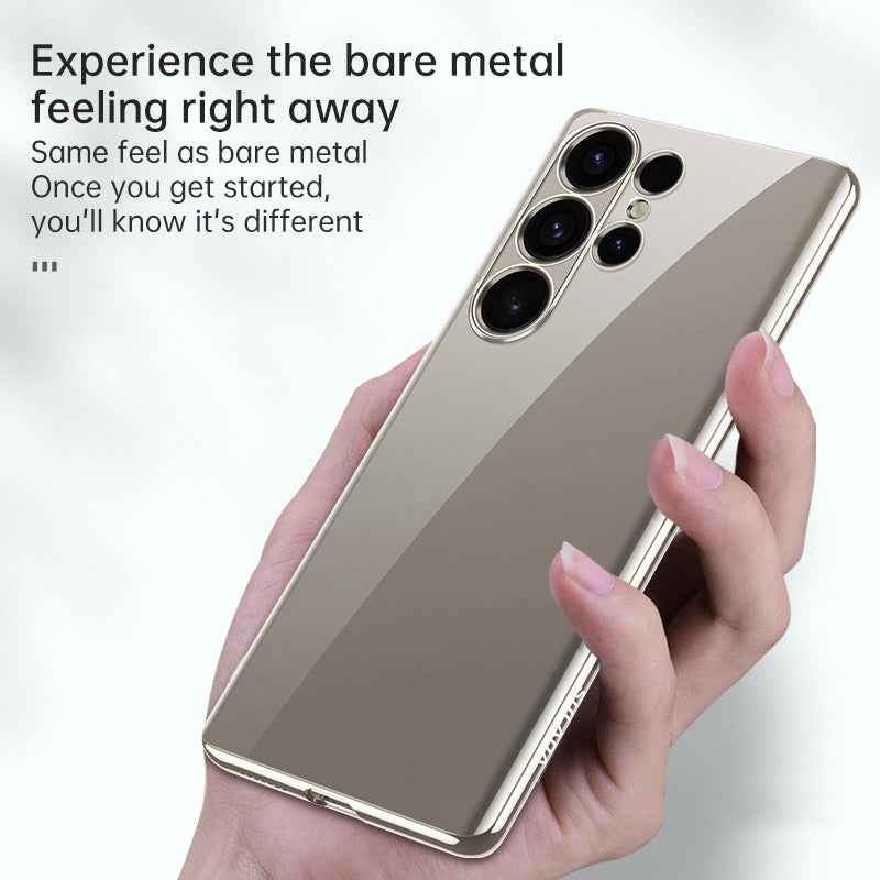 For-Samsung-Galaxy-S24-5G-SULADA-Electroplating-Frosted-TPU-Phone-Case(Grey)