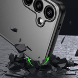 For-Samsung-Galaxy-S24+-5G-Frosted-Metal-Phone-Case(Silver)