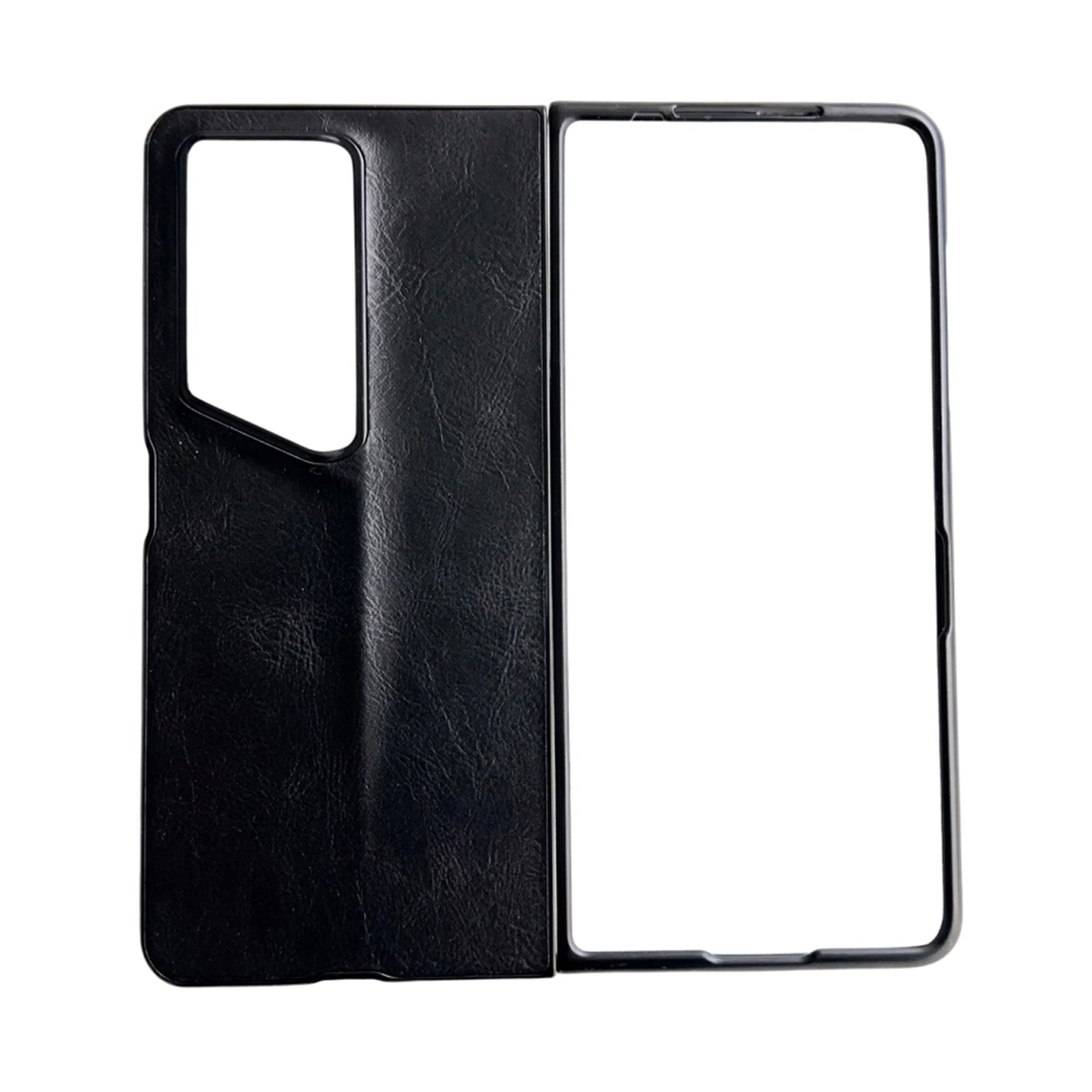 For-Honor-Magic-V2-RSR-Porsche-Design-Crazy-Horse-Pattern-Folding-Leather-Phone-Case(Black)