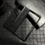 For-Honor-Magic-V2-RSR-Porsche-Design-Crazy-Horse-Pattern-Folding-Leather-Phone-Case(Black)