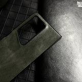 For-Honor-Magic-V2-RSR-Porsche-Design-Crazy-Horse-Pattern-Folding-Leather-Phone-Case(Black)