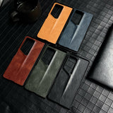 For-Honor-Magic-V2-RSR-Porsche-Design-Crazy-Horse-Pattern-Folding-Leather-Phone-Case(Black)