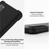 For-Honor-Magic6-Pro-5G-imak-Shockproof-Airbag-TPU-Phone-Case(Matte-Black)
