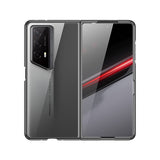 For-Honor-Magic-V2-RSR-Porsche-Design-Transparent-Electroplating-All-inclusive-Folding-Phone-Case(Black)