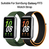 For-Samsung-Galaxy-Fit-3-Woven-Nylon-Loop-Watch-Band(Black)