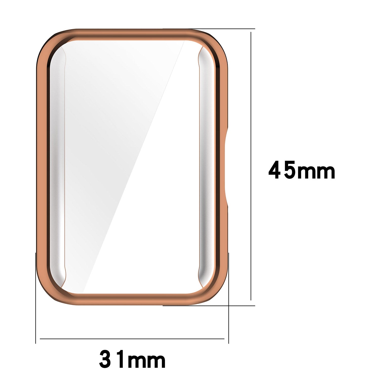 For-Samsung-Galaxy-Fit-3-Full-Coverage-TPU-Electroplated-Watch-Protective-Case(Black)