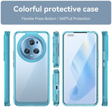 For-Honor-Magic5-Pro-Colorful-Series-Acrylic-Hybrid-TPU-Phone-Case(Transparent-Blue)