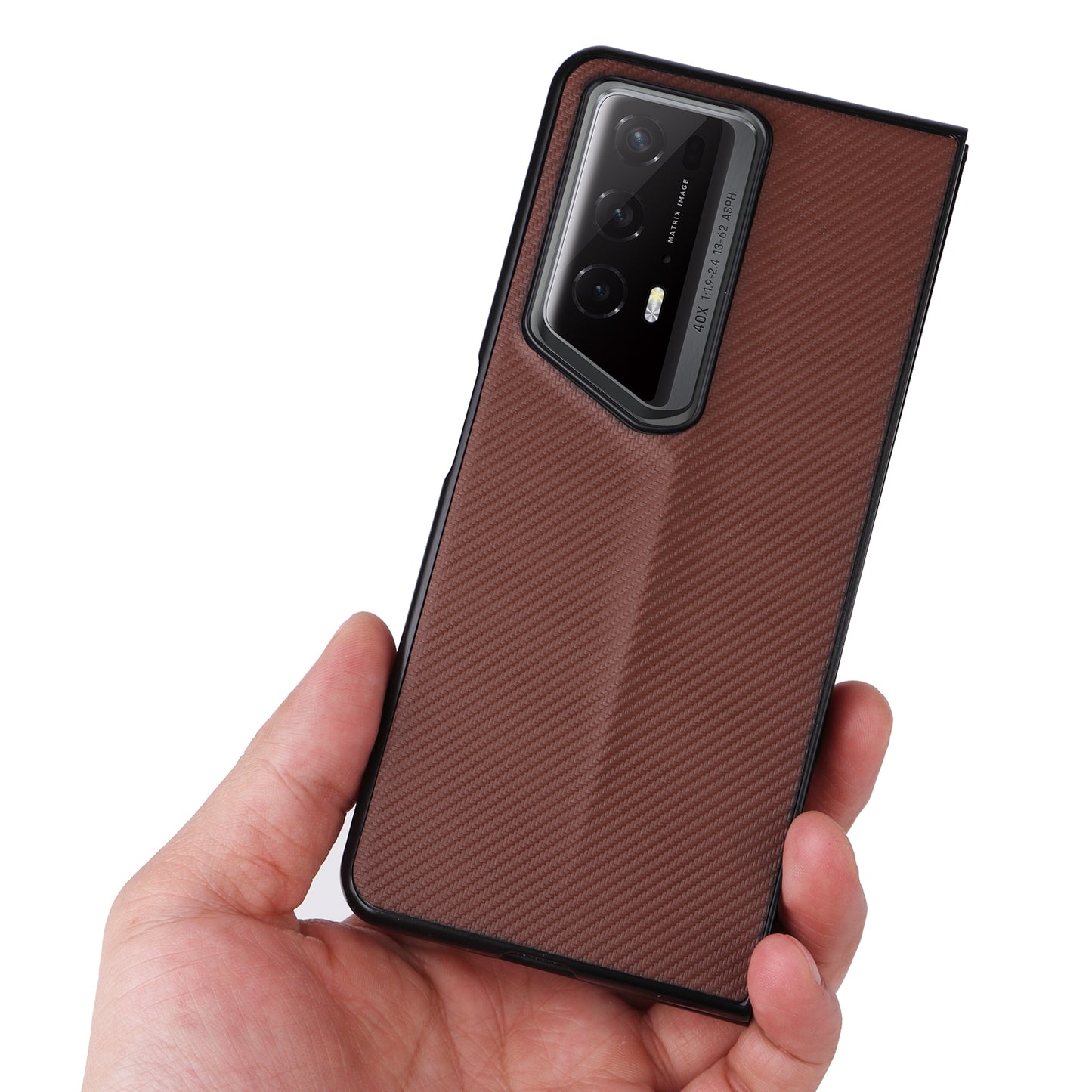 For-Honor-Magic-V2-RSR-Porsche-Design-PU-Leather-PC-Phone-Case(Brown)