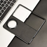 For-Honor-Magic-V3-PU-Leather-PC-Phone-Case(Black)