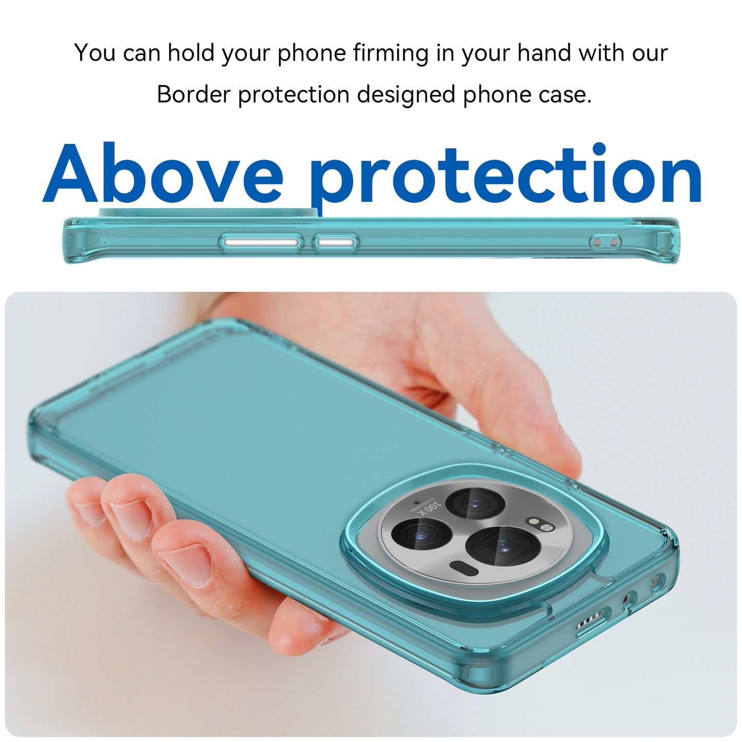 For-Honor-Magic6-Pro-Candy-Series-TPU-Phone-Case(Transparent-Blue)
