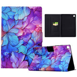 For-Samsung-Galaxy-Tab-S6-Lite-2024/2022-Voltage-Painted-Smart-Leather-Tablet-Case(Petals)