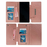 For-Samsung-Galaxy-A55-5G-Multifunctional-7-Card-Wallet-Leather-Phone-Case(Rose-Gold)