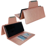 For-Samsung-Galaxy-A55-5G-Multifunctional-7-Card-Wallet-Leather-Phone-Case(Rose-Gold)