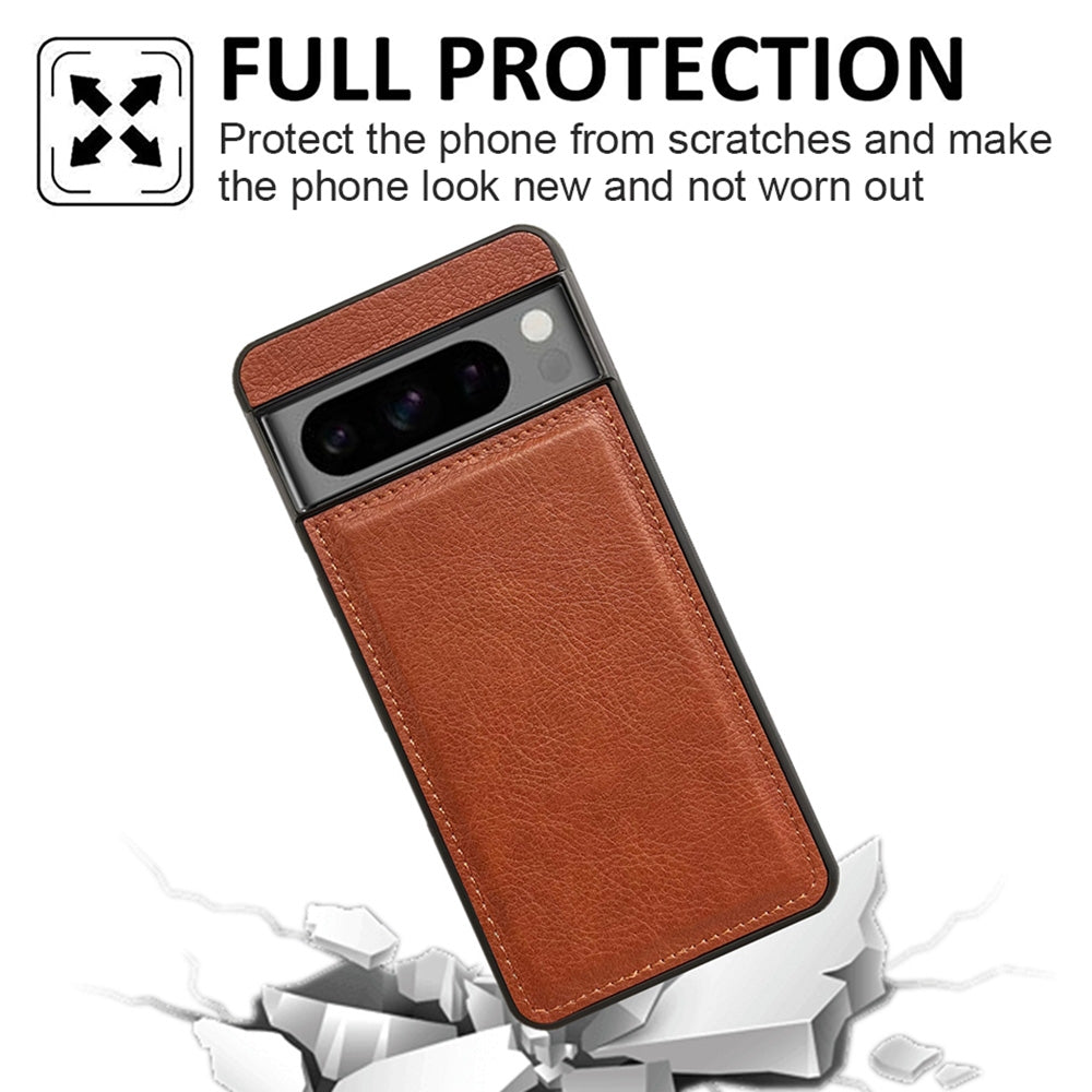 For-Google-Pixel-6-Cowhide-Texture-Back-Cover-Phone-Case(Brown)
