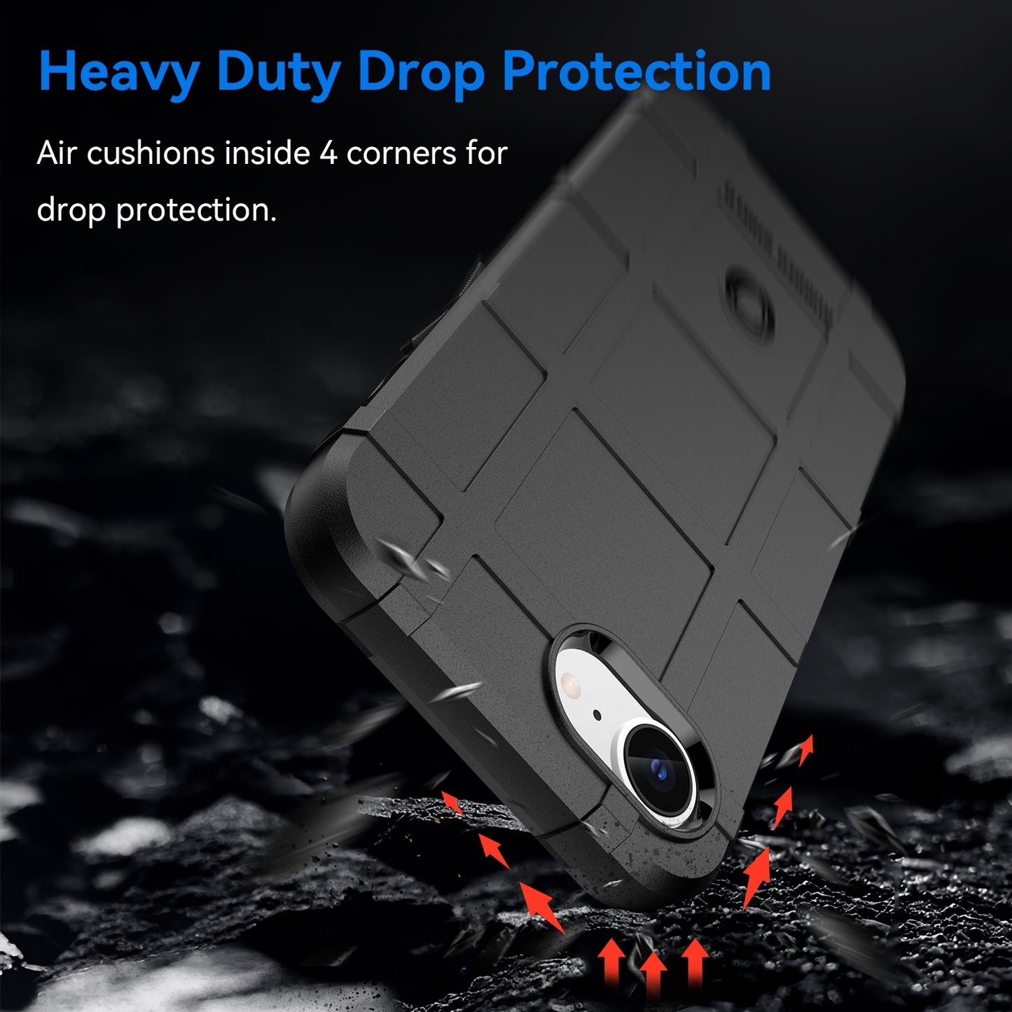 For-iPhone-17e-/-16e-Full-Coverage-Shockproof-TPU-Phone-Case(Black)