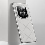 For-Honor-Magic6-RSR-Porsche-Design-Plain-Leather-PC-Phone-Case(White)